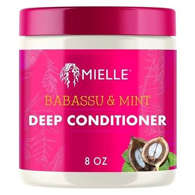 Mielle Organics Babassu & Mint Deep Conditioner with Protein, Moisturizing & Conditioning Deep Treatment, Hydrating Repair for Dry, Damaged, & Frizzy Hair (8 Oz)