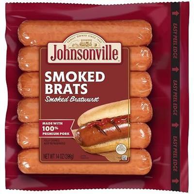 Johnsonville, Smoked Brats, 14 Ounce