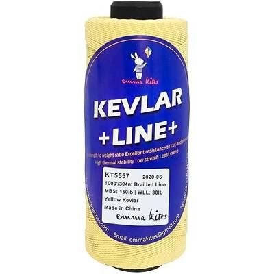 emma kites Kevlar Kite Line 1000Ft 150Lb Braided Kite String Abrasion Resistant Low Stretch Utility Cord for Outdoor Tactical Survival Hiking Camping
