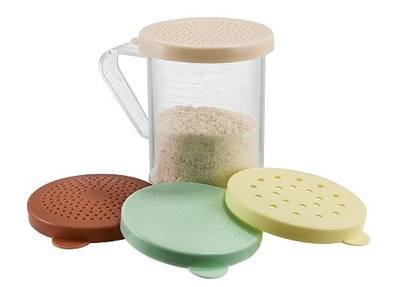 WINCO Dredge with snap on Lids, Clear