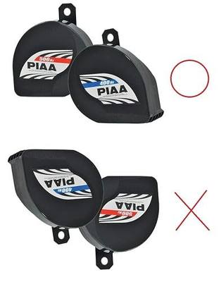 PIAA 85114 Slim Line 400Hz + 500Hz 112db Sports Horn Kit Japanese Package Version