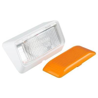 Lumitronics RV 12V LED Porch Utility Light, Clear and Amber Lenses (White) | 12V LED exterior porch and utility light for RVs and travel trailers. Clear and amber lenses. Weather-resistant. Easy install