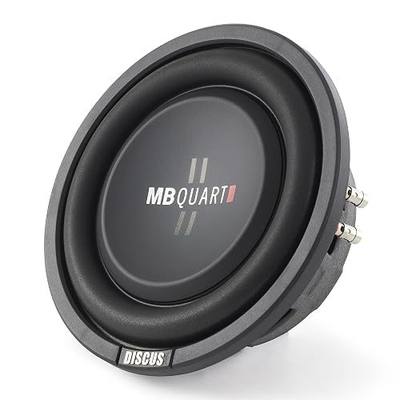 MB Quart 8 Inch 400 Watt MAX 200 Watt RMS 4 Ohm Dual Voice Coil, Shallow Slim Subwoofer for Car Audio Sound System, Single Speaker - DS1-204
