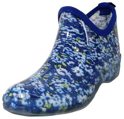 Hazel's Jewel Women's Ankle High Natural Rubber Rainboot & Gardenboot with Comfortable Insole
