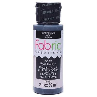Fabric Creations Fabric Ink in Assorted Colors (2-Ounce), Black