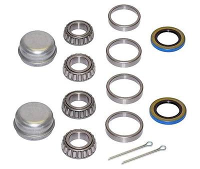 Pair of Trailer Bearing Repair Kits for 1-1/16 Inch Straight Spindles