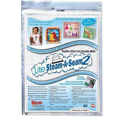 Lite Steam-a-Seam 2, Double Stick Fusible Web, by The Warm Company, ONE Pack