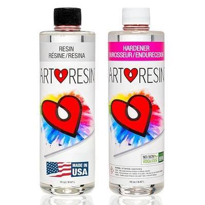ArtResin Epoxy Resin – High-Gloss Clear Coat for Artwork - 32 oz (16 oz resin + 16 oz hardener) (946 ml)