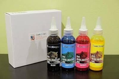 4 X 100ml Professional True Color Sublimation Ink Refills for EcoTank printer, C88+ Workforce 3640 7520 7610 7620 7710 7720 7210 7310 7840 7820(for Sublimation Printing, ICC Profile Available)