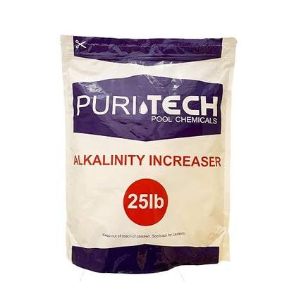 Puri Tech Pool Chemicals Total Alkalinity Increaser Plus – Increases Alkalinity Levels, Helps Prevent Cloudy Water & Scaling and Fast Acting – 25 lb