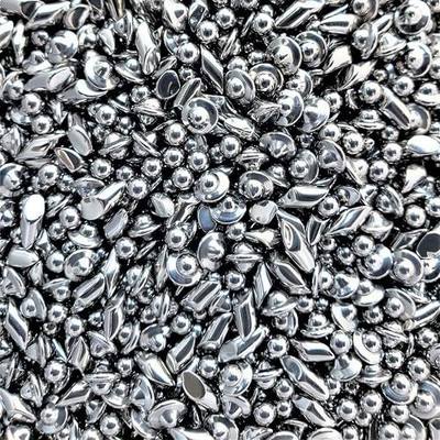 BC Precision 1/8" Stainless Steel Tumbling Media, 3 Shape Mix, 1 lb Pack | Diagonals, Ball Cones & Balls, Jewelry Burnishing and Finishing Media, Wet Tumbling Shot