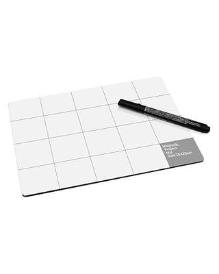 Magnetic Project Mat for Tools: Showpin Professional Magnetic Pad Preventing Lost Screws with Dry Erase Pen and Cleaning Cloth for Phone Laptop PC Electronics Repair - 9.8 x 7.9 inches