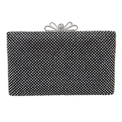 Fawziya Bow Purse For Women Rhinestone Crystal Evening Clutch Bags