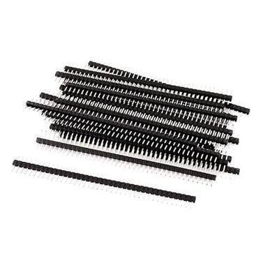 uxcell a15062900ux0315 40Pin 2 mm Single Row Straight Male Header Connector Strip 18 Pcs