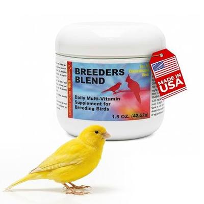 Morning Bird Breeders Blend 1.5 oz – Protein Supplement for Birds – Supports Breeding, Chick Growth, Muscle Development & Immune Health – Daily Vitamin Blend for Strong Bones & Overall Health