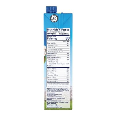 Blue Diamond Almonds Breeze Dairy Free Almondmilk, Vanilla, 384 Fl Oz (Pack of 12)