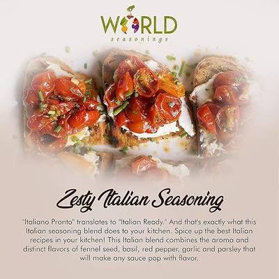 Italian Seasoning - Mediterranean Seasoning - Mediterranean Spice Blend - Italian Herb Blend - Italian Spices - Dried Italian Seasoning - Garlic Parsley Seasoning - World Seasonings - ITALIANO PRONTO