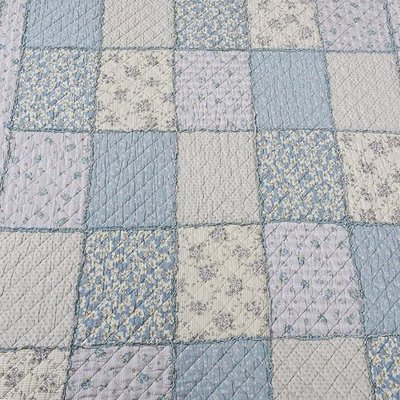 Patchwork Quilt - Blue Wildflower - Children or Twin