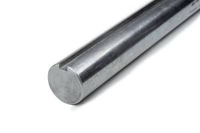 Round Keyed Shaft, 1" Dia x 3 ft. Length with 1/4" Keyway | Cold-Rolled 1018 Steel, Precision Shaft for Power Transmission Applications, Part Number 136704