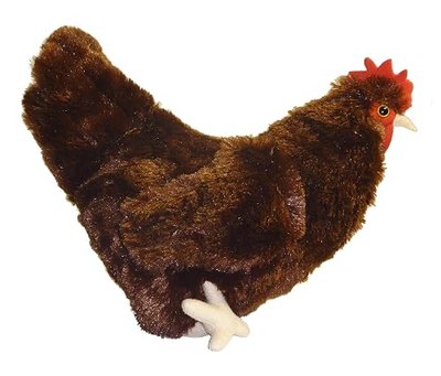 Adore 12" Standing Rosie the Hen Chicken Plush Stuffed Animal Toy