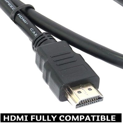 2 Pack High Speed HDMI to HDMI Cable (Black) - 5.9 Feet