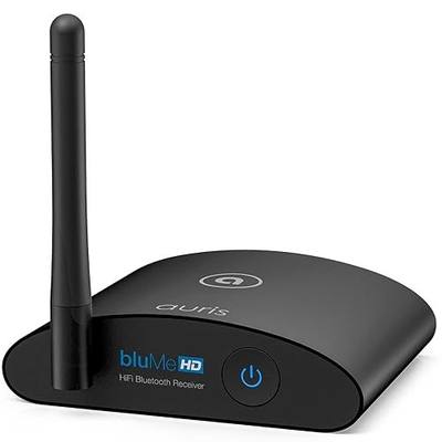 Auris Blume HD Long Range Bluetooth 5.3 Music Receiver Hi-Fi Audio Adapter with Audiophile DAC, LDAC & AptX HD for Home Stereo, AV Receiver or Amplifier