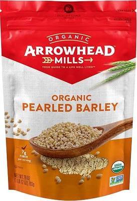 Arrowhead Mills Organic Pearled Barley, 28 oz Bag (Pack of 6)