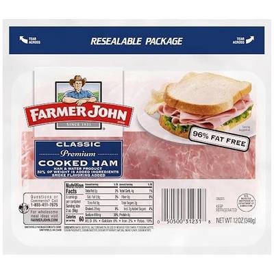 Farmer John Sliced Ham, 12 oz