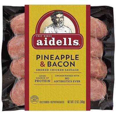 Aidells Smoked Chicken Sausage, Pineapple & Bacon, 12 oz. (4 Fully Cooked Links)