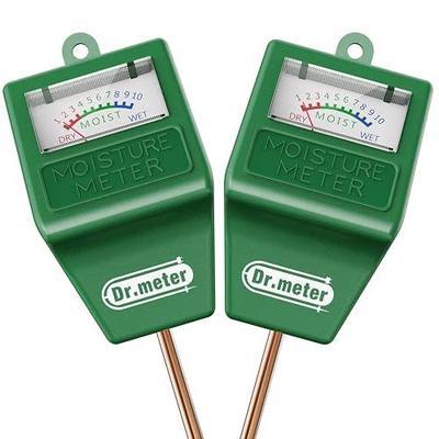 Dr.meter Soil Moisture Meter, 2 Packs Soil Test Kit for Garden Lawn Farm Indoor & Outdoor Use - Soil Tester Hygrometer Sensor for Houseplants - Plant Water Meter-No Battery Needed, Gardening Gifts