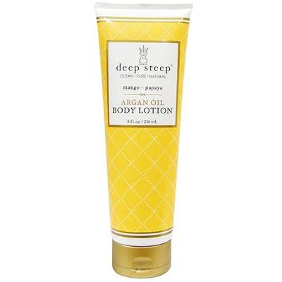 Deep Steep Argan Oil Body Lotion, Mango Papaya, 8 Fluid Ounce
