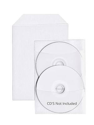 100 Clear CPP Movie Plastic Sleeves + 2 Disc Non-Woven Sleeves by StarTechDeals
