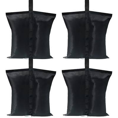 ABCCANOPY Canopy Weights 120 LBS Tent Sand Bags,4-Pack Black(No Sand)