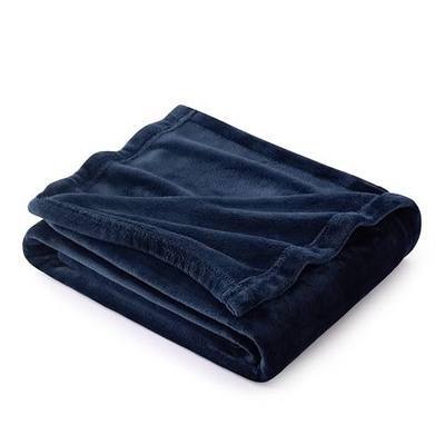 Bedsure GentleSoft Navy Blue Throw Blanket for Couch - 300GSM Soft Cozy Fleece Blankets for Home Decor Gifts Throws for Travel Camping 50x60 Inches
