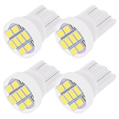 T10 8-SMD LED Car Lights Bulb W5W 147 152 158 159 161 168 184 192 193 194 2825 (4 pieces) (White)
