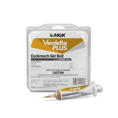 MGK Vendetta Plus Cockroach Gel Bait | 4 x 30 Gram Tubes | Odorless, Fits Standard Bait Guns, German Cockroach Killer, Indoor Home, Commercial, Industrial Use
