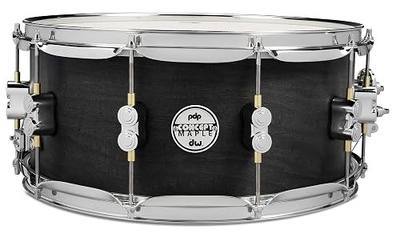 PDP By DW Black Wax Maple Snare Drum 6.5x14