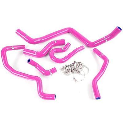 G-PLUS Silicone Radiator Coolant Hose Pipe Kit w/Clamps Compatible with Honda Civic 1.6L Sohc D15 D16 EG EK 1992-2000 Pink 6 PCS