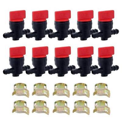 HIPA 1/4" Inline Fuel Shut Off Valve for 493960 494768 698183 Lawnmower Fuel Shut Off Valve Replace AM36141 AM107340 Kohler Fuel Cut Off 10Pack