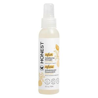 The Honest Company Conditioning Hair Detangler | Leave-in Conditioner + Fortifying Spray | Tear-free, Cruelty-Free, Hypoallergenic | Citrus Vanilla Refresh, 4 fl oz