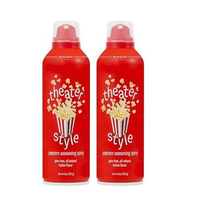 Winona Pure Popcorn Butter Spray - Movie Theater Butter Flavor Spray - Seasoning for Popcorn, Chicken, Baked Potatoes, Vegetables & More - 5 oz Bottle - 2 Pack