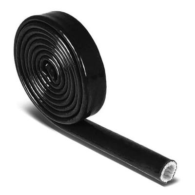 Auto Dynasty Heat-Shielded Fire Sleeve Compatible with Oil Fuel Lines & Electrical Wiring (12mm X 1-Ft), Black