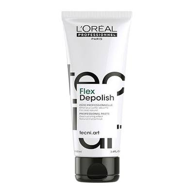 L'Oréal Professionnel Paris tecni.art Flex Depolish - Texturizing Paste For Endless Restyling And Natural Matte Finish, For Deconstructed Styles, 3.4 Fl Oz