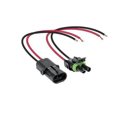 True Mods 2-Wire Weather Pack Connector Kit Assembled with 10" 12 AWG Wires