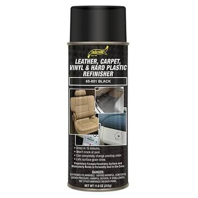 SM Arnold Refinishing Spray Paint - BLACK 11 Oz. - For Leather, Carpet, Vinyl, Metal, Plastic, Polycarbonate, Polypropylene, Acrylic, Lexan, Fiberglass | Pro Grade Aerosol Refinisher