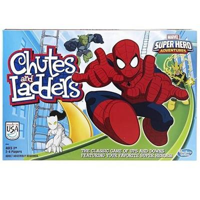 Hasbro Gaming Chutes and Ladders: Marvel Spider-Man Edition Board Game for Kids 2-4 Players, Preschool Games, Easter Gifts for Boys and Girls, Ages 3 and Up (Amazon Exclusive)