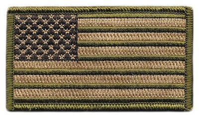 2" x 3.5" - USA Tactical Patch - Red White & Blue - Fits Rothco/5.11