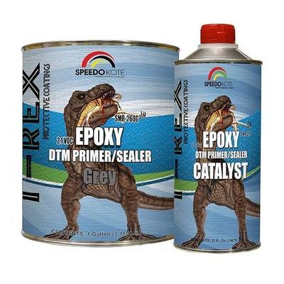 Speedokote Epoxy Fast Dry 2.1 low voc DTM Primer & Sealer Gray Gallon Kit, SMR-260G/261
