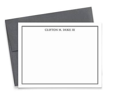 Modern Pink Paper Mens Personalized Stationery Set for Boys, Boys Personalized Thank you Notes, Men Custom Note Cards, Mens Stationary Set, Your Choice of Colors and Quantity