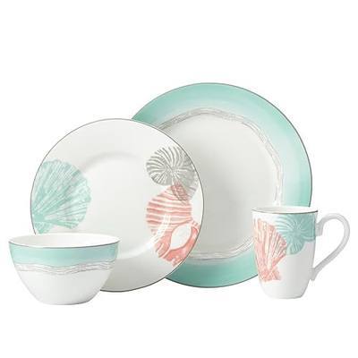 Lenox 4 Piece Sandy Point Place Setting Dinnerware Set, Multicolor